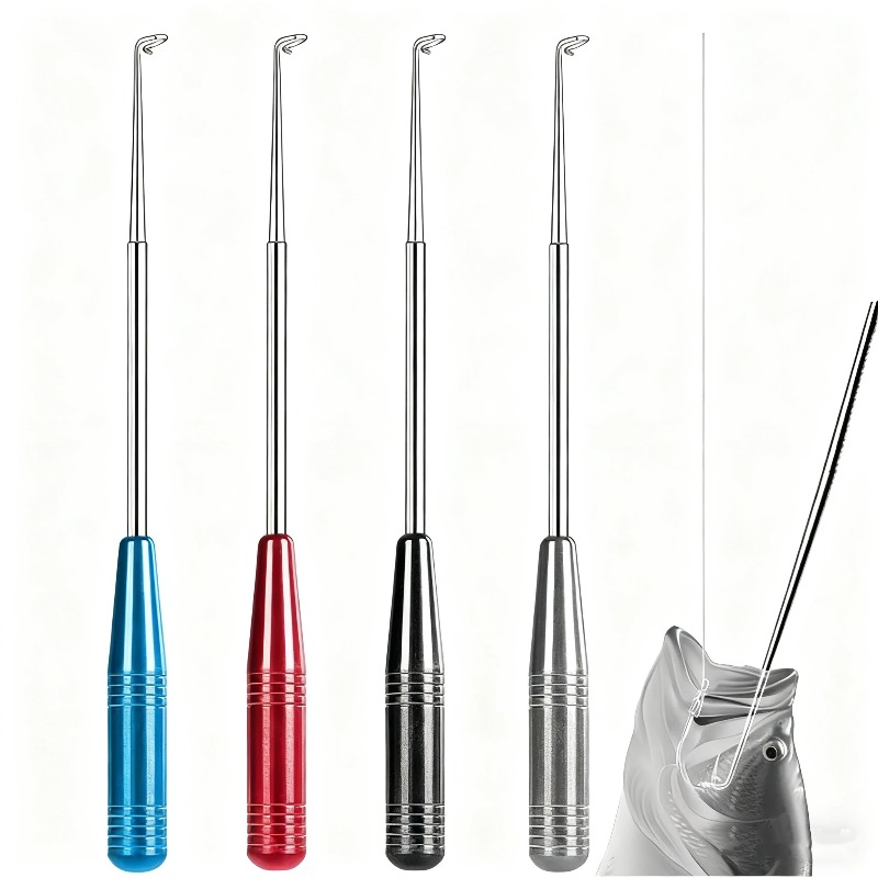 Fishing Rod Building Kit - Edelstahl Angelhaken-Entferner Abzieher Schnellentkoppelter Tragbarer Werkzeug