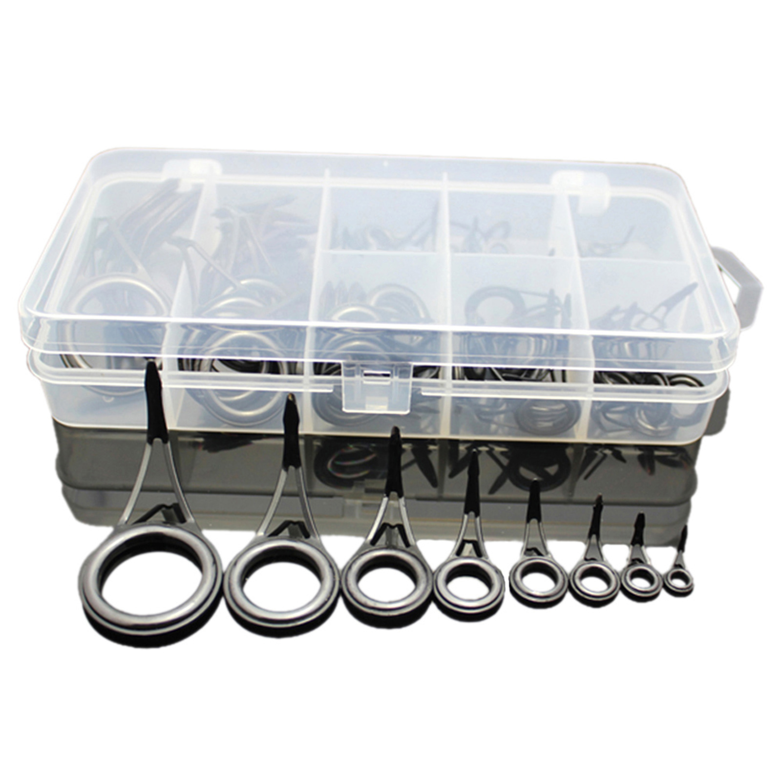 Fishing Rod Guide Replacement - 75 Stück verschiedene Größen Angelrutenführung Spitze